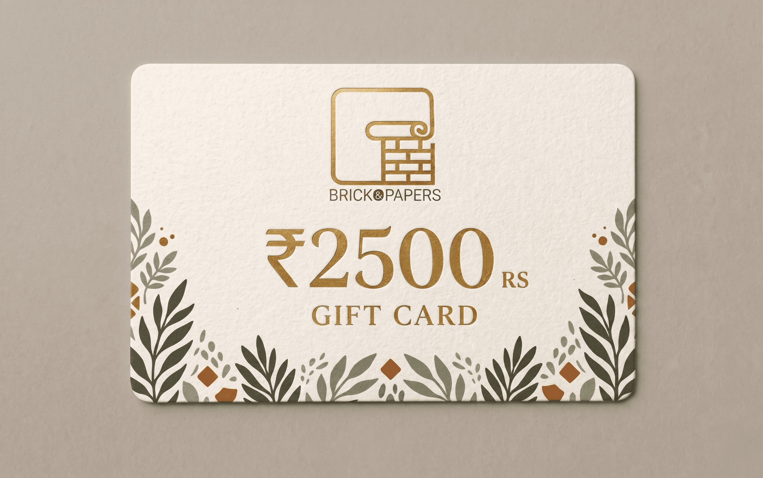 ₹2,500 gift card